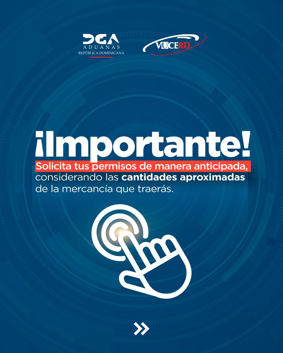 aduanard's tweet image. Para garantizar el cumplimiento de permisos y la agilización en su proceso de importación, nuestro sistema #VUCERD realiza validaciones cruzadas con el sistema integrado de gestión aduanera. #SIGA #AduanasRD
