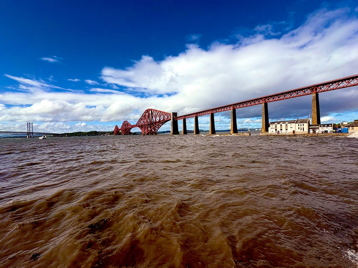 Slightly choppy crossing on the forth today!