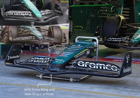 🚨 This wing is not new, It was tested in the pre season test and also in Miami  in FP1

#F1 #Astonmartinf1 #AMR25 #BarcelonaGP

x.com/VaibhavLanj/st…