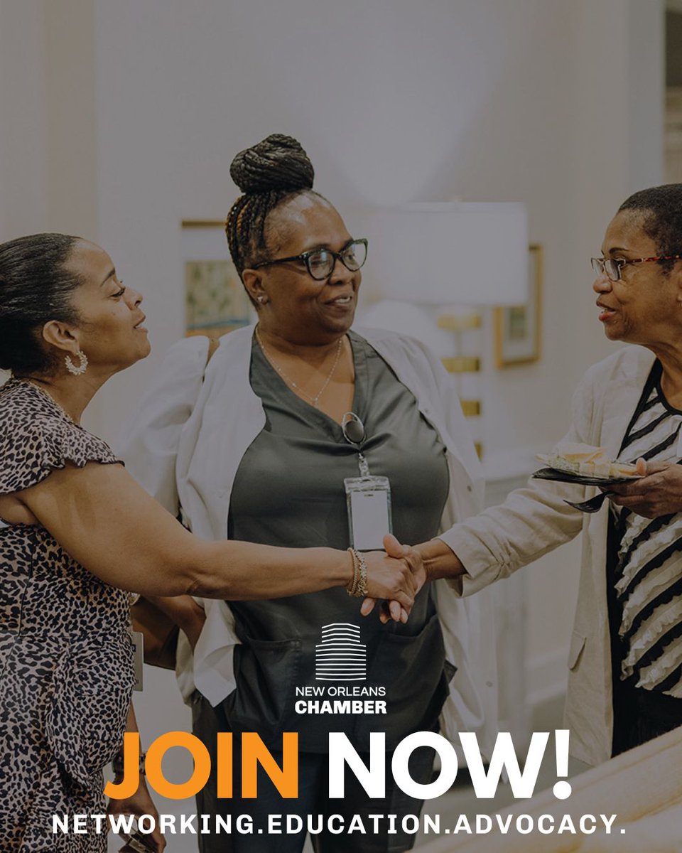 Want to build your business with intention?

Start where the connections are.

Join now here for as little as $180/year: neworleanschamber.org/member/newmemb… 

#nolachamber #joinnow #nolabusinesses