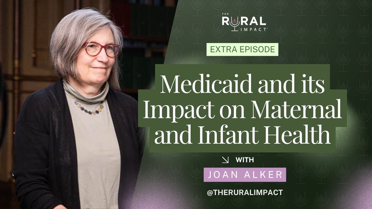 The Rural Impact! (@theruralimpact) on Twitter photo NEW! <a href="/MRBImpact/">Michelle Rathman 🟧 (the real one)</a> and <a href="/JoanAlker1/">Joan Alker</a> GeorgetownCCF
discuss "Medicaid and Its Impact on Maternal and Infant Health." As Congress contemplates the largest cuts to the program ever, this dot-connecting conversation is both timely and urgent. tinyurl.com/5cyex6aa NEW! <a href="/MRBImpact/">Michelle Rathman 🟧 (the real one)</a> and <a href="/JoanAlker1/">Joan Alker</a> GeorgetownCCF
discuss "Medicaid and Its Impact on Maternal and Infant Health." As Congress contemplates the largest cuts to the program ever, this dot-connecting conversation is both timely and urgent. tinyurl.com/5cyex6aa