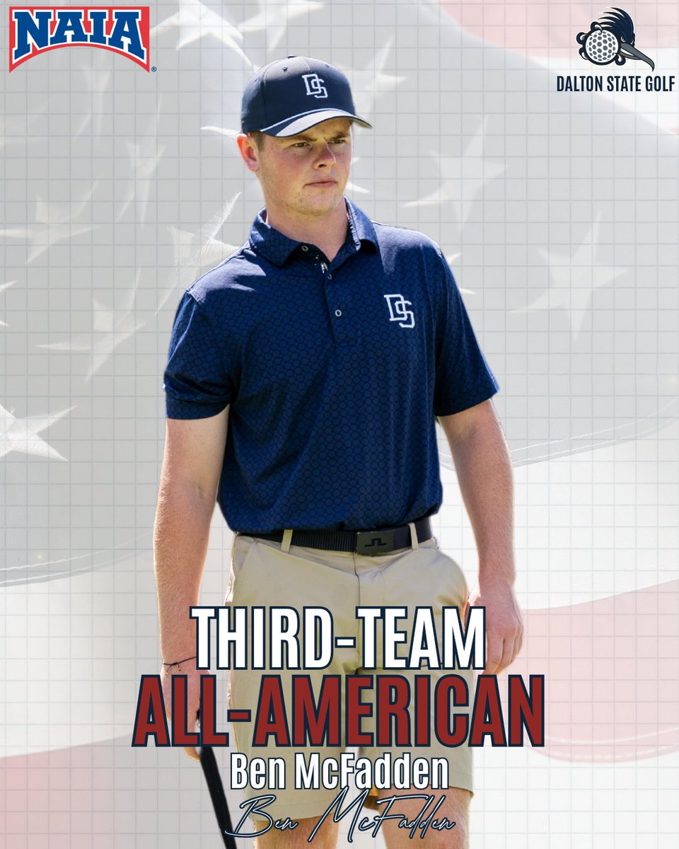 𝐀𝐥𝐥-𝐀𝐦𝐞𝐫𝐢𝐜𝐚𝐧!

Congratulations to Ben McFadden on being named to the NAIA All-American Third Team!

#BeepBeep#Golf #Roadrunners