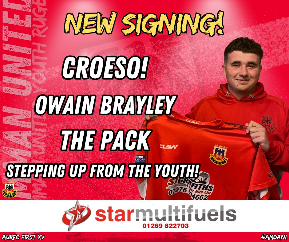 🚨 New Signing! 🚨
 
Please welcome our 3rd new signing of the week, &amp; one we're delighted about... Owain Brayley!

Owain is a versatile foward, happy to slot in anywhere, and he's also the first player in 9 years to officially transition from the youth to the seniors!!

#amdani