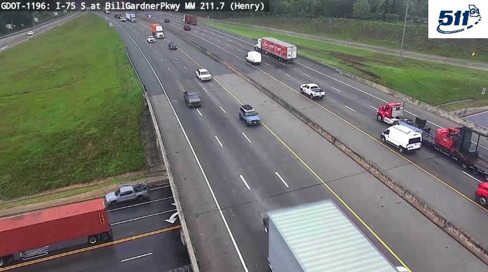 HENRY CO.- Middle lane blocked on I-75 N at Bill Gardner Pkwy (mm 212.2) due to a stall. Use caution in the area. #henrycounty

Est. clear time: 2:59 pm

UPDATE: 511ga.org/EventDetails/I…