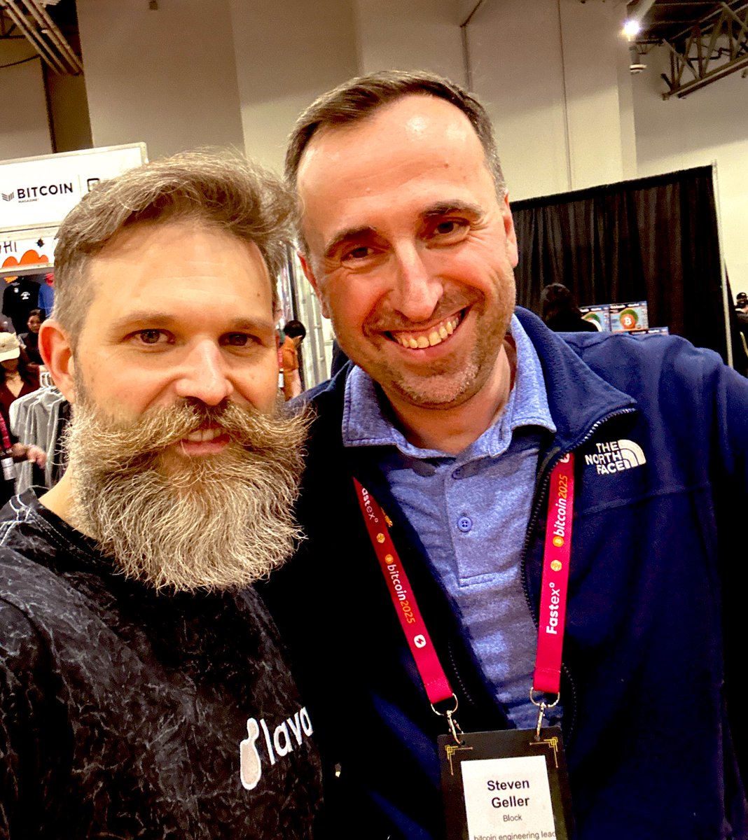 Brad Mills 🔑⚡️ (@bradmillscan) on Twitter photo I was given a demo of Square’s new Lightning payment at the Bitcoin conference by Block’s Stephen Geller - and I surprised him by paying the Lightning invoice with Liquid BTC using <a href="/AquaBitcoin/">AQUA Wallet 🌊⚡️</a> 💧⚡️
Lots of ways to use bitcoin, and ecash coming soon - we really are early. I was given a demo of Square’s new Lightning payment at the Bitcoin conference by Block’s Stephen Geller - and I surprised him by paying the Lightning invoice with Liquid BTC using <a href="/AquaBitcoin/">AQUA Wallet 🌊⚡️</a> 💧⚡️
Lots of ways to use bitcoin, and ecash coming soon - we really are early.