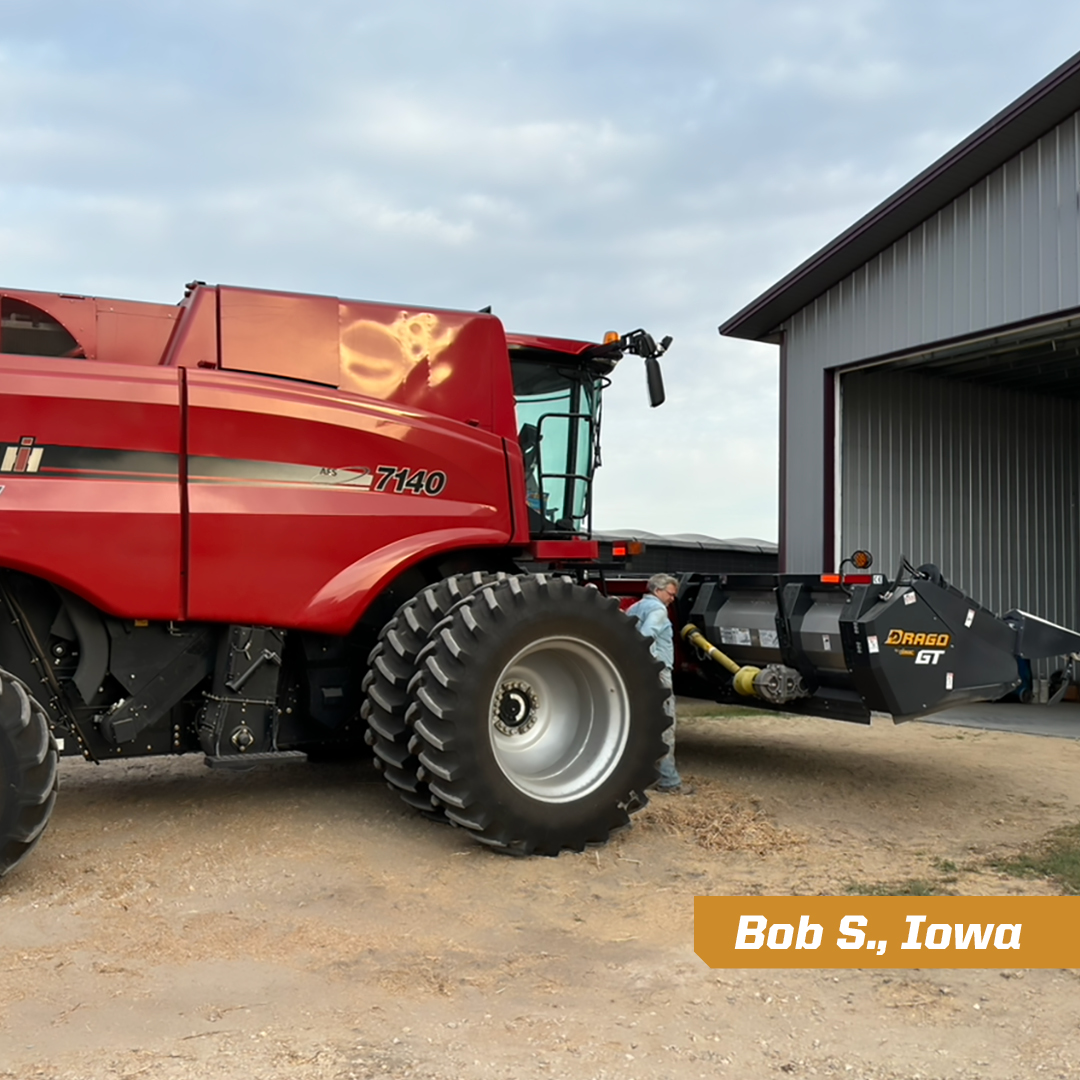 There's more to Drago than yield capture. Bob S. of Iowa loves his Drago choppers too. "They make a nice clean field to run our vertical tillage in the spring." Find more customer stories at dragotec.com/testimonials.