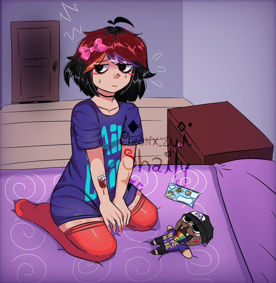 shailyxx's tweet photo. No se jzjzj dibujos que hice sin internet 💕💌🎀

#fnf #mmll #fridaynightfunkin #shuaibyslam #loveit #lol #fanart https://t.co/rGE1BiG0AY
