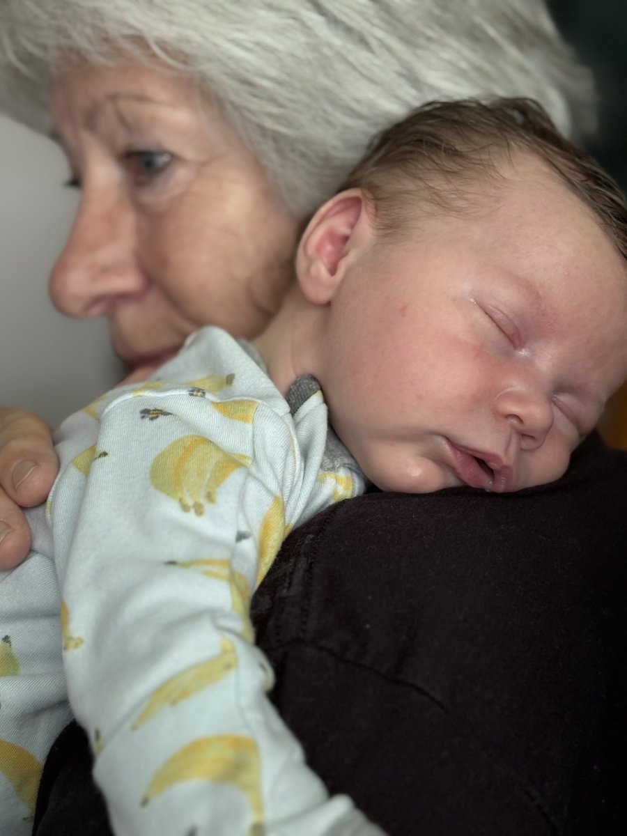 The Moon is in Cancer today - and I am loving this moment with my grandson. We were totally blended.