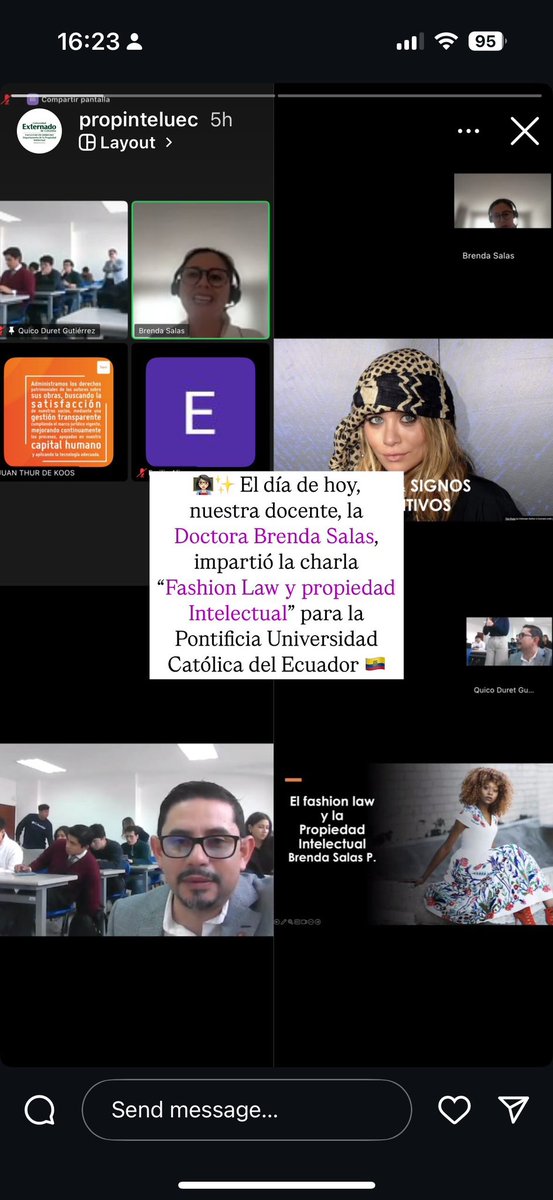 🎙️Ya puedes escuchar el segundo episodio de nuestro podcast: “Sostenibilidad y Moda. Un tema que también exploramos recientemente en la charla “Fashion Law y propiedad intelectual”, dictada por Brenda Salas en la Pontificia Universidad Católica del 🇪🇨.

🎧open.spotify.com/episode/2CIFCp…