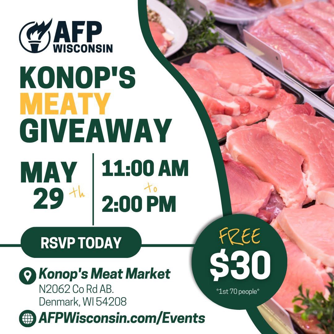 🥩Time to butcher taxes and sizzle into savings! 

📍Konop Meats - Denmark, WI

One hour left ⌛️