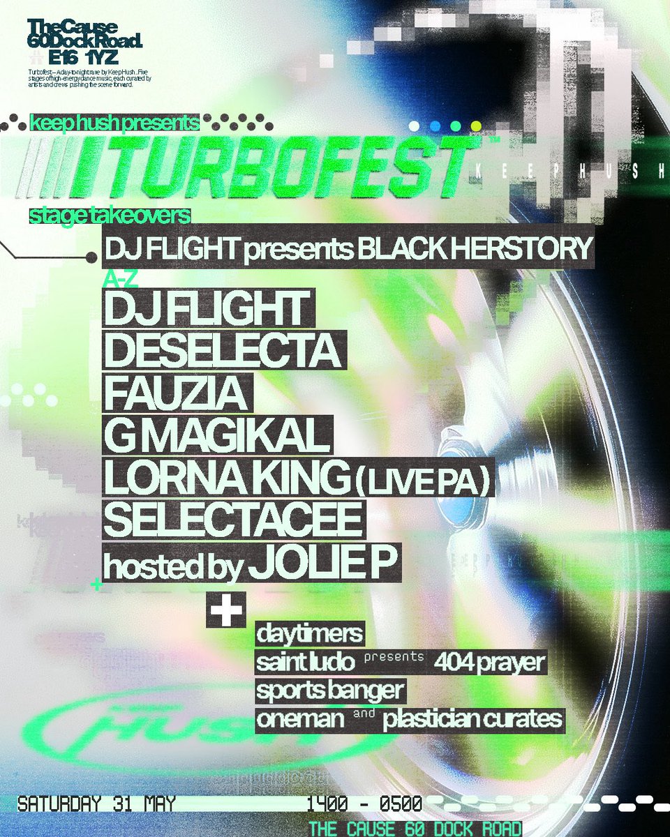 DJFlight's tweet image. #blackherstory returns this Saturday in collaboration with @keephushuk - running The Cause’s gallery 9pm-5am with this super talented lineup of DJs, live PA, and MC ✨ @djdeselecta, FAUZIA, G Magikal, Jolie P, @KingLornaVocals, Selectacee &amp;amp; me. Tickets fixr.co/event/keep-hus… ✨