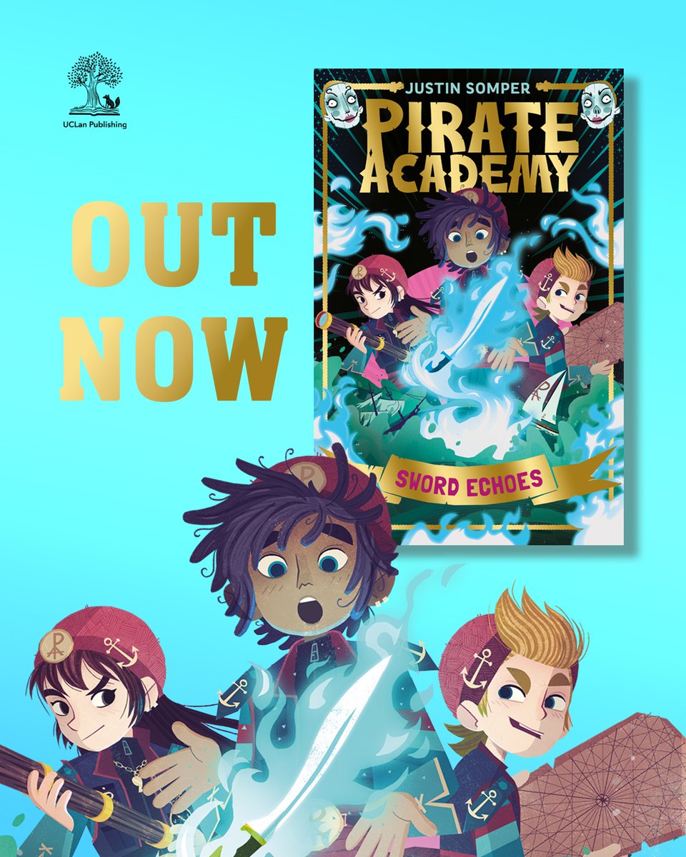 Happy publication day! 

Sword Echoes is OUT NOW 🏴‍☠️

Join the Barracudas at sea in the third thrilling Pirate Academy 🌊

Written by Justin Somper and illustrated by Teo Skaffa, this is a journey you'll never forget!

Order your copy: bit.ly/4dyx9fV