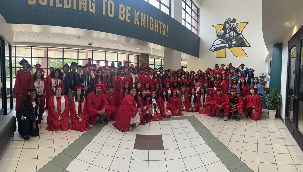 Once a Knight, Always a Knight 💚💛 Congratulations to our class of 2025 Seniors! #EveryKnightEveryDay #TheKahlaWay #SeniorWalk2025