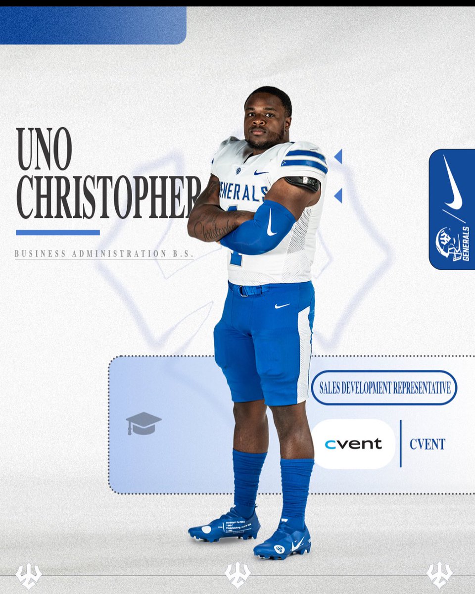 Uno Christopher is up next! With a Business Administration degree in hand, Uno is taking his talents to CVENT as a Sales Development Associate. Fired up to see him crush it in the next phase. #GWD #GoB16