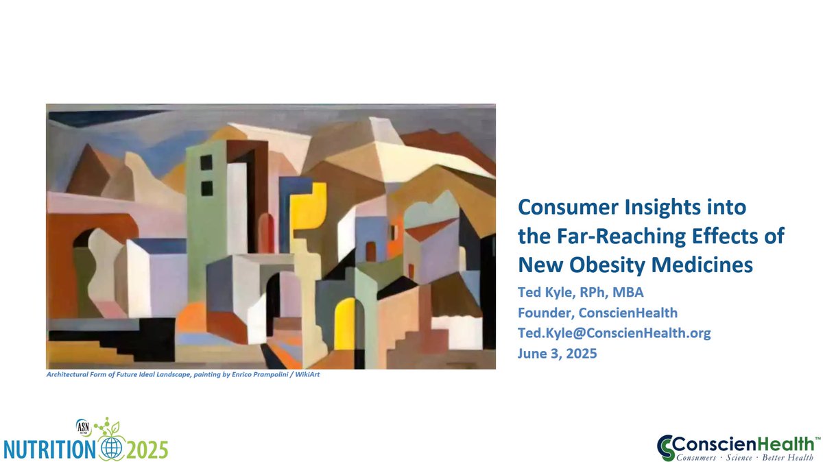 Ted Kyle (@conscienhealth) on Twitter photo Will I see you at #Nutrition2025 in Orlando? Looking forward to presenting insights Tuesday on the far-reaching effects of new #ObesityMedicines. Join me, <a href="/DrGaryFoster/">Gary Foster, PhD</a>, <a href="/seeleyrj/">Randy J. Seeley, Ph.D.</a>, and <a href="/LeahWhigham/">Leah Whigham</a> for a fascinating session. Digital pass available, too.
nutrition2025.eventscribe.net/index.asp?sess⦠Will I see you at #Nutrition2025 in Orlando? Looking forward to presenting insights Tuesday on the far-reaching effects of new #ObesityMedicines. Join me, <a href="/DrGaryFoster/">Gary Foster, PhD</a>, <a href="/seeleyrj/">Randy J. Seeley, Ph.D.</a>, and <a href="/LeahWhigham/">Leah Whigham</a> for a fascinating session. Digital pass available, too.
nutrition2025.eventscribe.net/index.asp?sessā¦