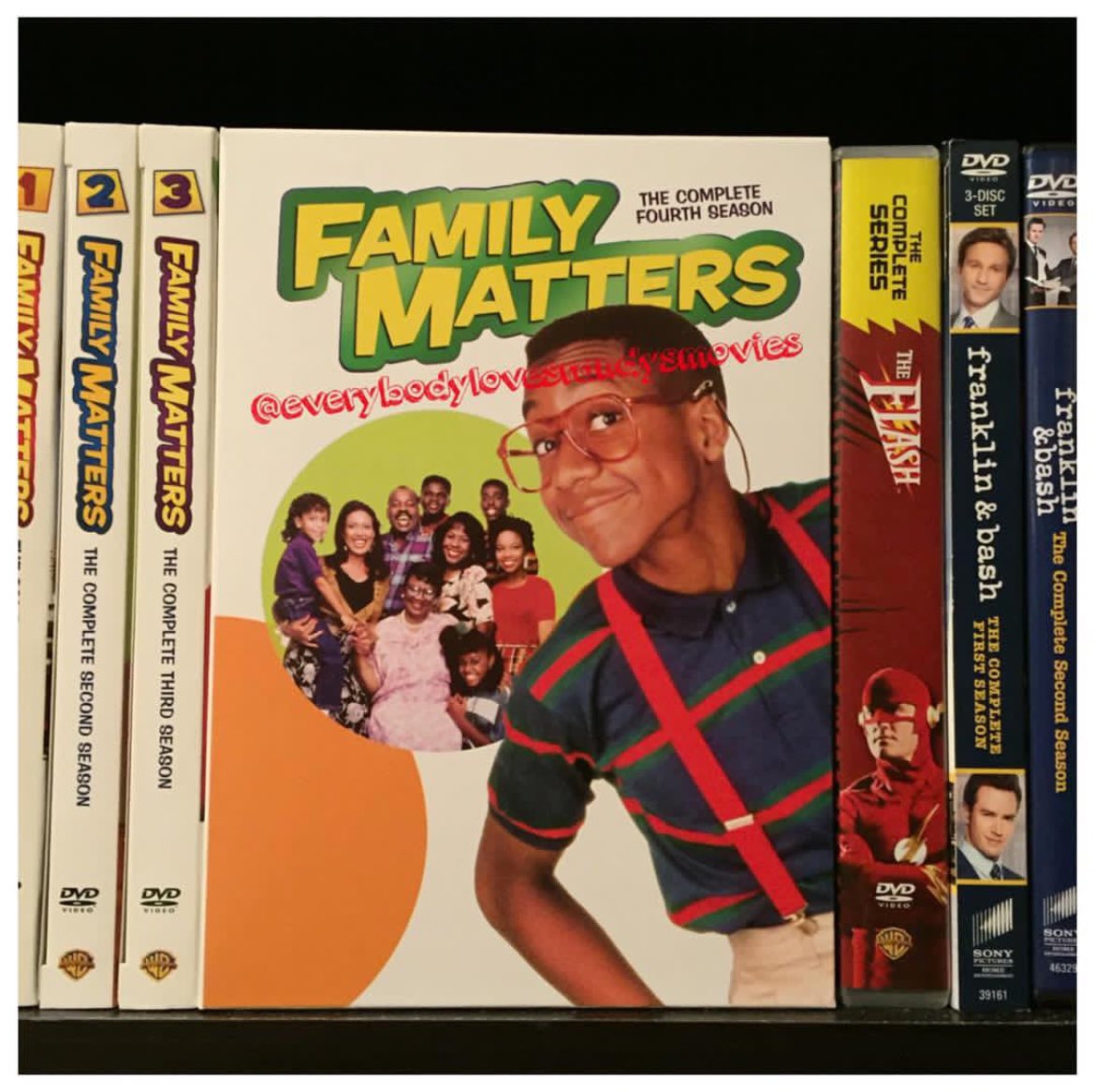 RandysMovies's tweet photo. TV Show: #FamilyMatters: Season 4 (1992)
Starring: #ReginaldVelJohnson #JoMariePayton #DariusMcCrary #KellieShanygneWilliams #JaimeeFoxworth #RosettaLeNoire #TelmaHopkins #BrytonMcClure #JaleelWhite
Guest Starring/Recurring: #ShawnHarrison #CherieJohnson #NayaRivera #MichelleThomas #DebraJoRupp #MichaelMcDonald
Directed By: Multiple Directors
#DVD
#CouchPotato
#TVShowCollector
#DVDCollection
#TVShowCollection
#TVJunkie
#ABC
#PhysicalMedia
#TVTwitter