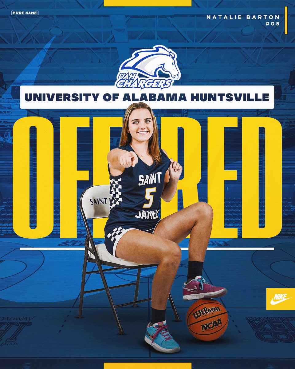 Congrats to <a href="/NatBarton_2027/">Natalie Barton</a> on receiving an official offer from UAH!
