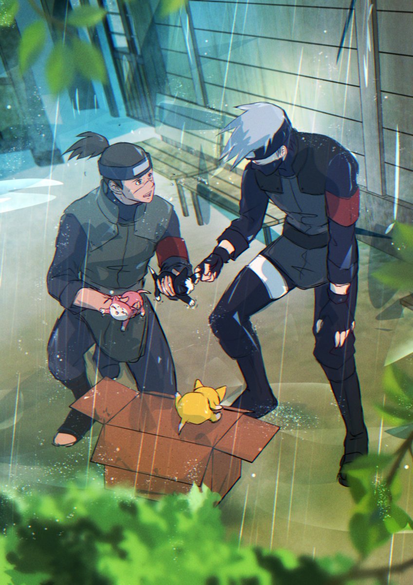 雨の日に子ヌッコ🐱🐱🐱拾うところから始まる🍆🐬欲しい。

再掲。