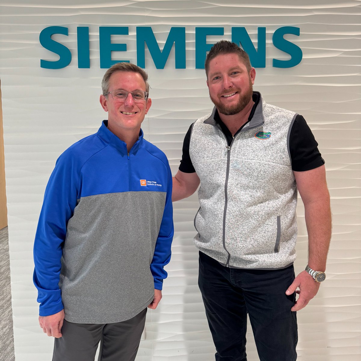 Associate Dean Dan Manley caught up with 2010 <a href="/UFRinkerSchool/">#RinkerLegacy</a> graduate Brent Olson, LEED AP, PMP this morning at <a href="/Siemens/">Siemens</a> in Denver. Love connecting with <a href="/ufalumni/">UF Alumni</a> nationwide! #OneDCP