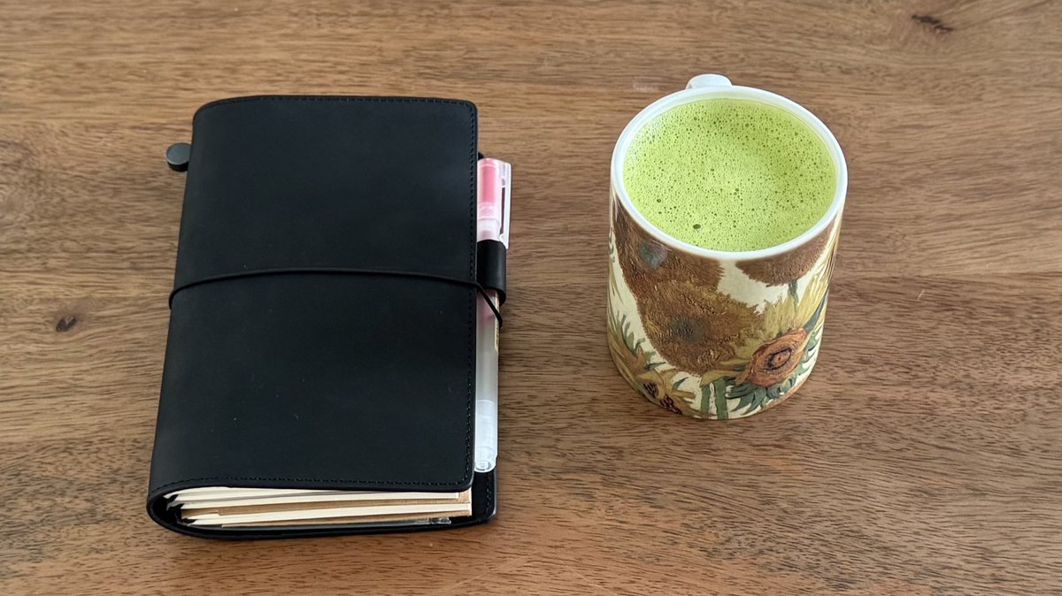 girl who is going to be ok (had a matcha latte, journaled , and interacted with the sun today)