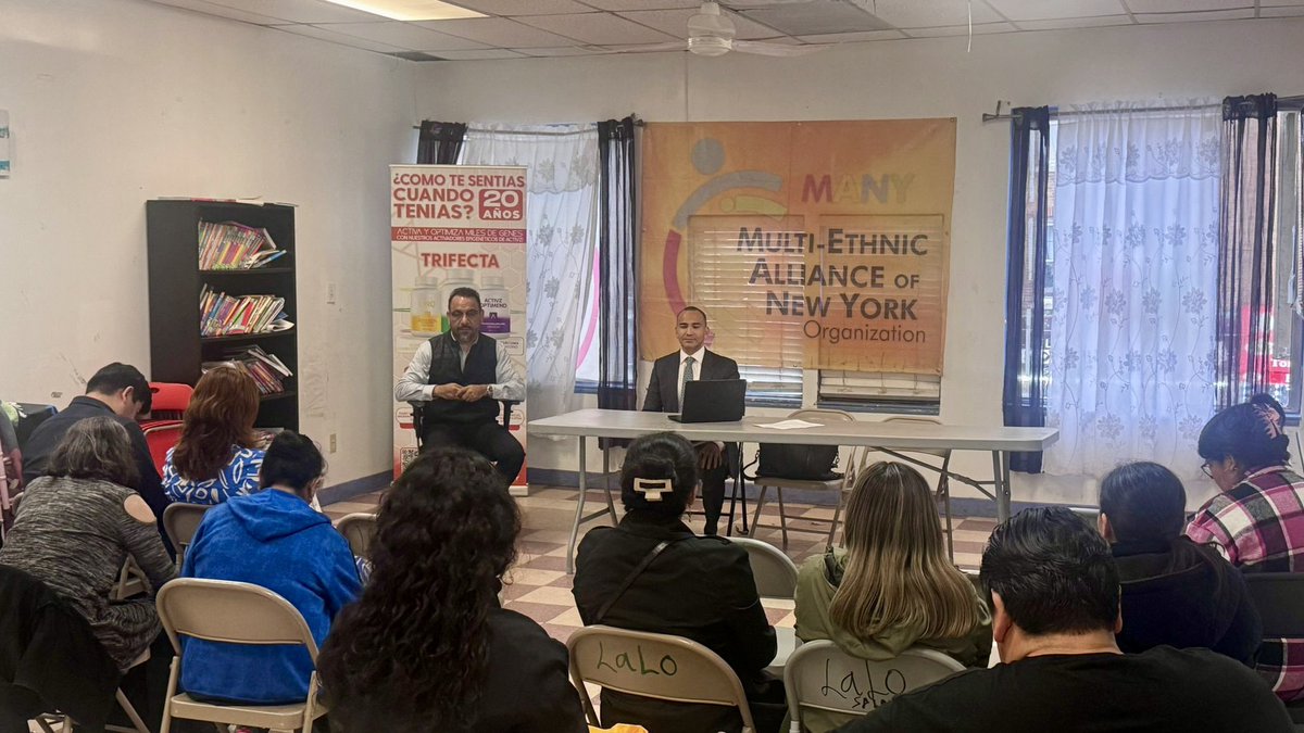 Félix Santana (@felixsantana4t) on Twitter photo Desde el <a href="/ConsulMexNuy/">Consulado General de México en Nueva York</a> continuamos impulsando el #Programa de #Voluntarios.
Tercera sesión, abordamos el #ProcesoPenal y #abuso #policíaco, (qué hacer en caso de detención) impartido por el abogado Salomon Zavala en Multi-Ethnic Alliance of New York Desde el <a href="/ConsulMexNuy/">Consulado General de México en Nueva York</a> continuamos impulsando el #Programa de #Voluntarios.
Tercera sesión, abordamos el #ProcesoPenal y #abuso #policíaco, (qué hacer en caso de detención) impartido por el abogado Salomon Zavala en Multi-Ethnic Alliance of New York