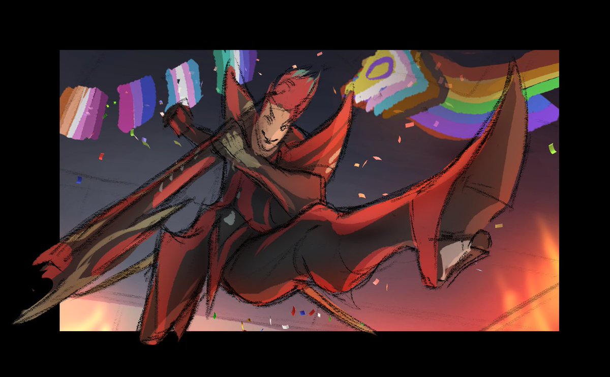 🌈 News are out! I am being sponsored by Digital Extremes to host a stream for Pride month! 🌈

Join me and celebrate Pride while on June 13th while I work on this piece!