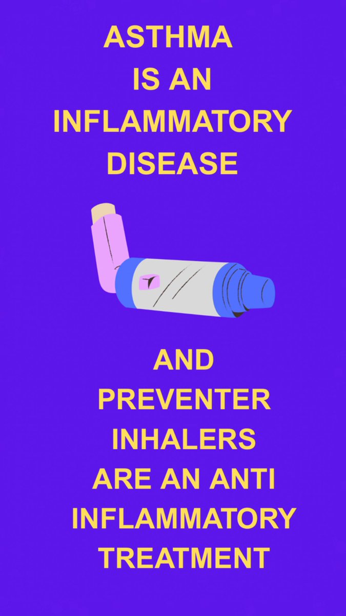 Using the word inflammation and anti- inflammatory can be really useful when explaining the role of preventer inhalers to patients and parents 👍🫁
