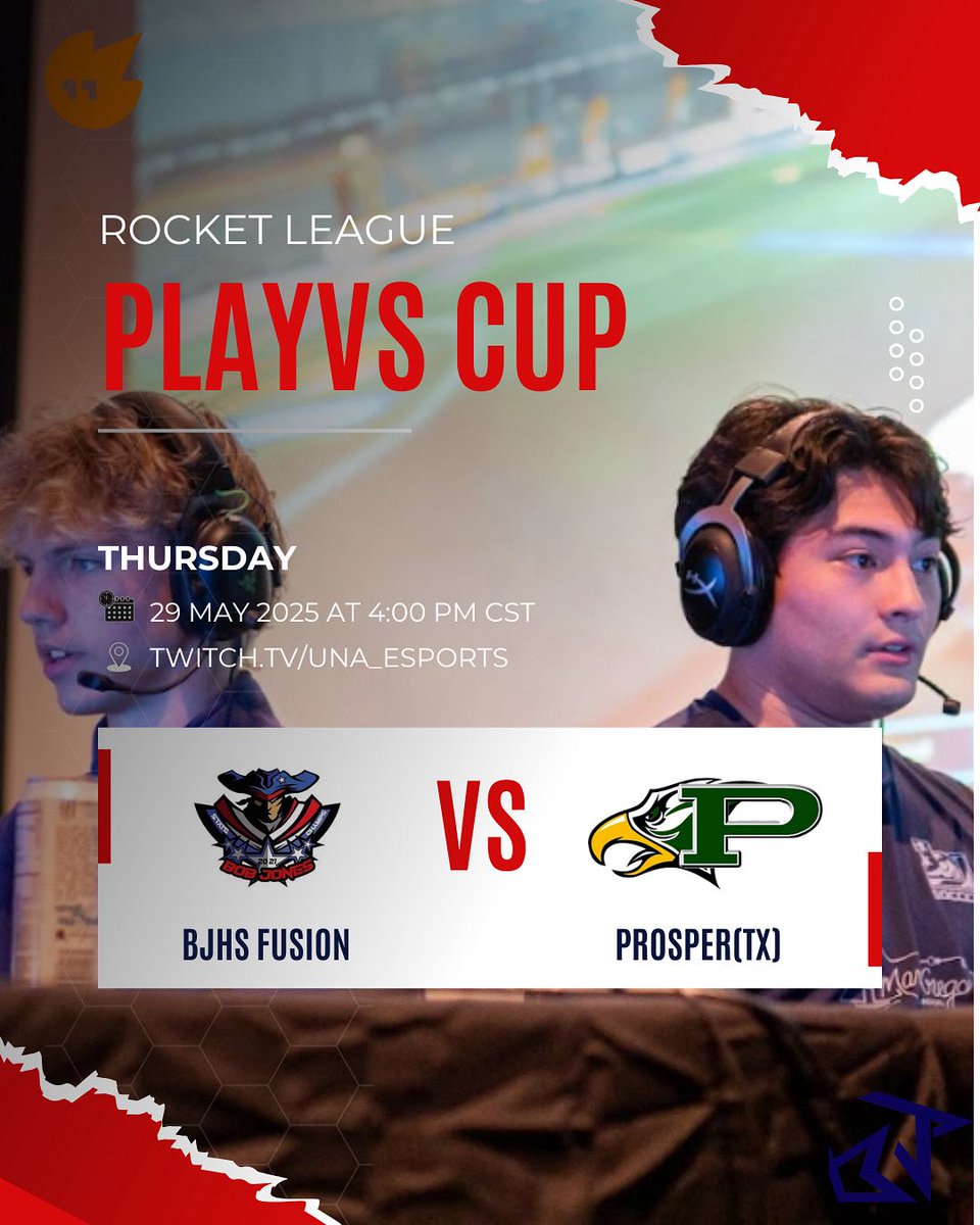 TOP 8 GAMEDAY. Twitch.tv/UNA_esports  at 4:00cst to tune in live! Go Patriots