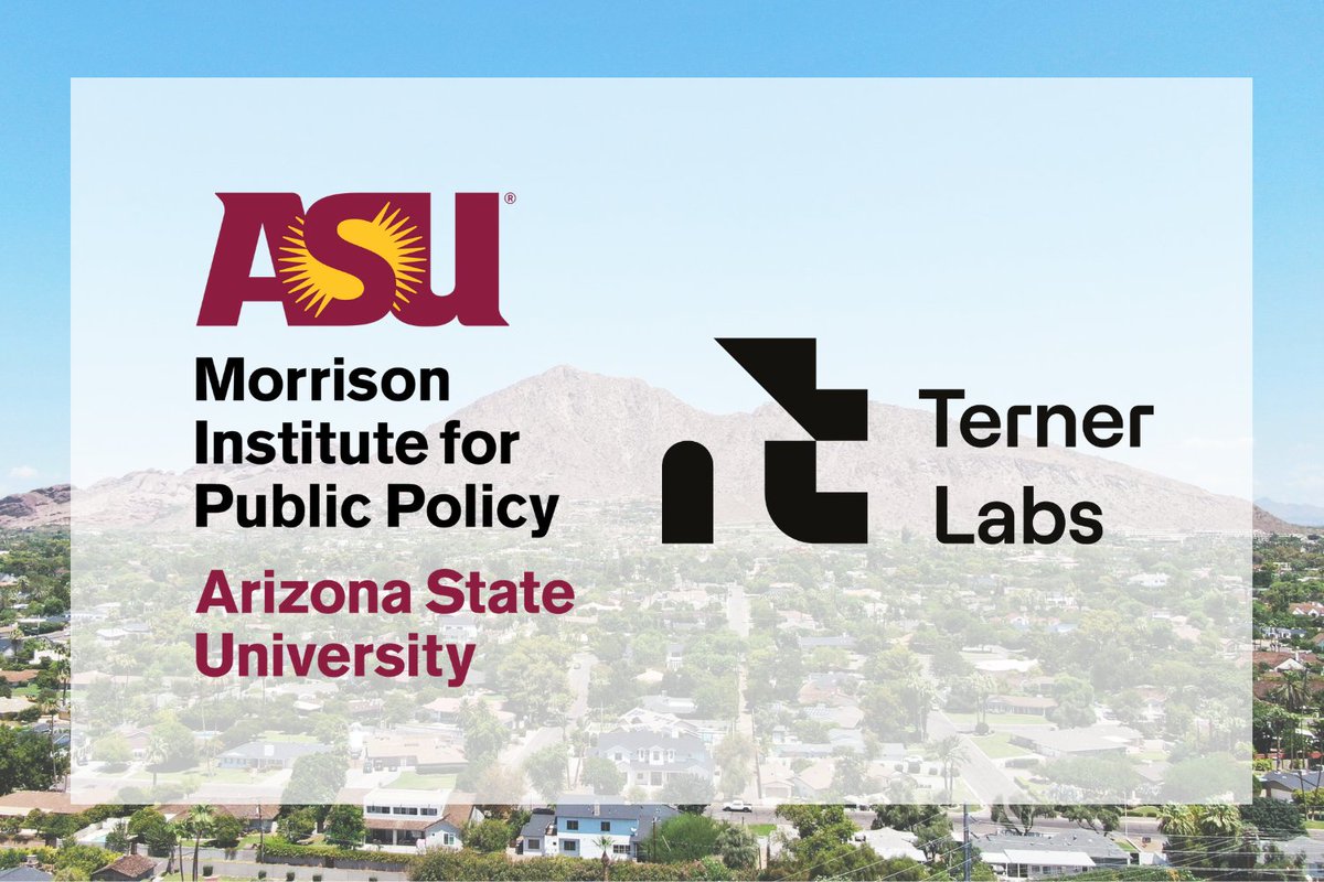 We’re excited to announce a new partnership with Arizona State University’s Morrison Institute for Public Policy, through which we’ll support researchers in modeling land use and zoning policies to address the state’s housing shortage. Learn more: ow.ly/vQVk50W167n