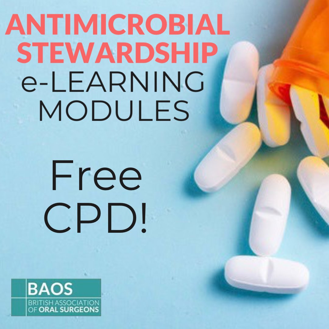 Did you know we have FREE CPD modules on our website? 

We have three antimicrobial stewardship modules available to all, that’s 3 hours of CPD! 

Follow the link to access ➡️ api.ripl.com/s/35q4af

#OralSurgery #Dentistry #BAOSUK