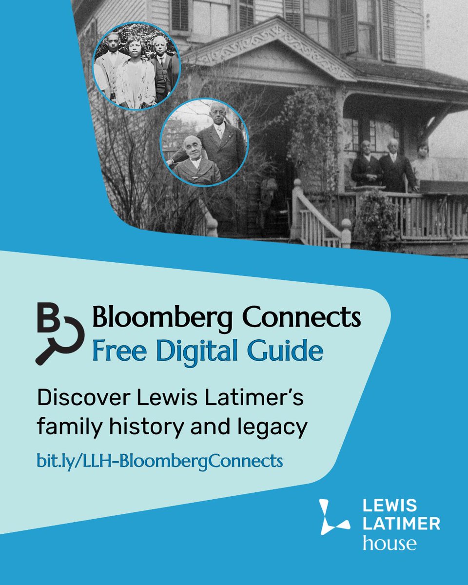 LatimerHouse's tweet image. Did you know that our free digital guide with @bloombergconnects includes behind-the-scenes audio highlights, archival videos, biographies of Lewis Latimer’s family and descendants, and more?
Browse the guide today at bit.ly/LLH-BloombergC….
#LewisLatimer #BlackHistory