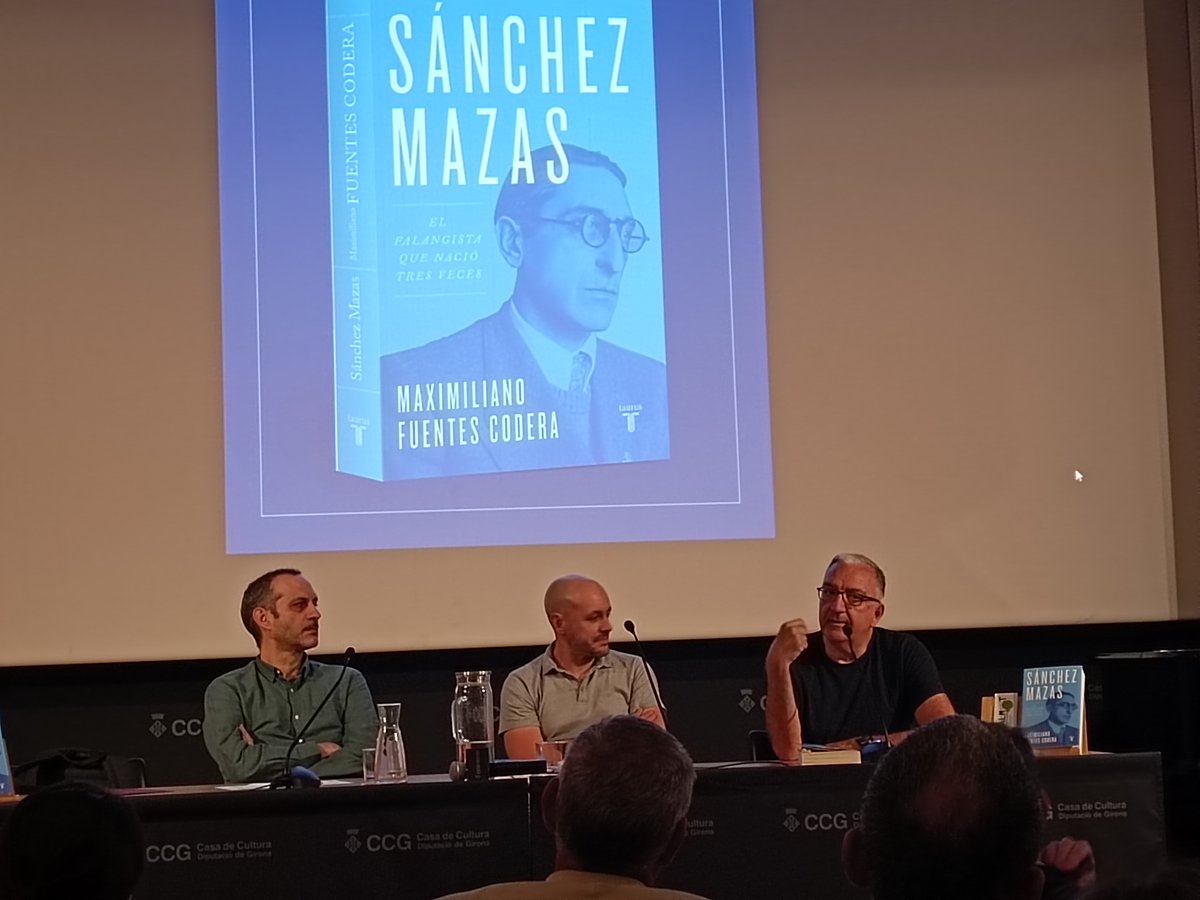 Lluís Costa (@costalluis) on Twitter photo En la presentació del llibre de <a href="/mfuentescodera/">Maxi Fuentes Codera</a>: “Sánchez Mazas. El falangista que nació tres veces”, <a href="/GiaimePala/">Giaime Pala</a>, <a href="/PlaXavierpla5/">Xavier Pla</a> i l'autor, reflexionaren sobre el feixisme a Espanya a través de Sánchez Mazas. Com a historiador em sento representat per aquests acadèmics. En la presentació del llibre de <a href="/mfuentescodera/">Maxi Fuentes Codera</a>: “Sánchez Mazas. El falangista que nació tres veces”, <a href="/GiaimePala/">Giaime Pala</a>, <a href="/PlaXavierpla5/">Xavier Pla</a> i l'autor, reflexionaren sobre el feixisme a Espanya a través de Sánchez Mazas. Com a historiador em sento representat per aquests acadèmics.