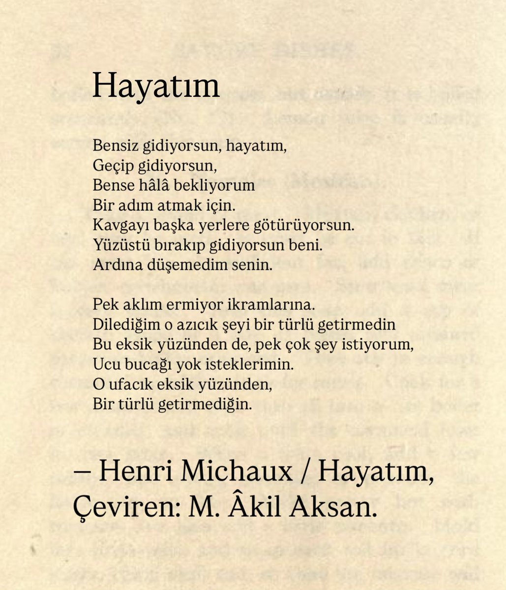 onurbayazit_'s tweet image. bensiz gidiyorsun, hayatım,
geçip gidiyorsun.
— henri michaux / hayatım, çev: m. âkil aksan.