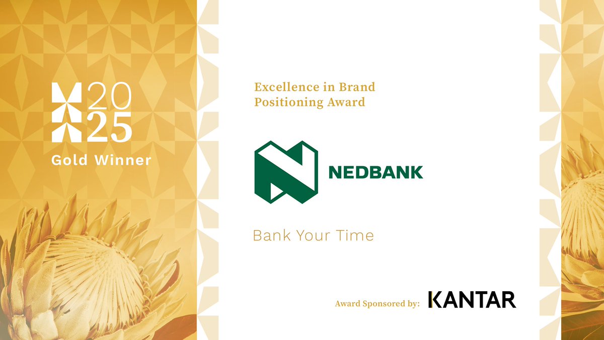 Time is money, but <a href="/Nedbank/">Nedbank</a> made it currency!
Their "Bank Your Time" campaign wins Gold for Brand Positioning by turning app efficiency into tangible value.

Silver: <a href="/Nestle/">Nestlé</a> Hot Chocolate #NowServingSelfcare
Bronze: <a href="/nescafesa/">NESCAFÉ South Africa</a>  

#MAA2025 #BrandPositioning
