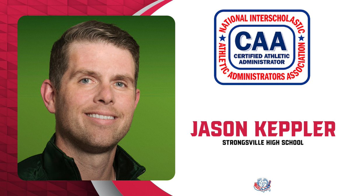 Congratulations to Jason Keppler from Strongsville for earning his CAA last month! <a href="/scsmustangs/">Mustang Athletics</a> <a href="/NIAAA9100/">NIAAA</a>