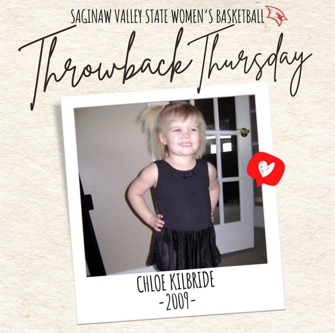 SVSU Women's Basketball (@svsuwbb) on Twitter photo From Tutu’s to Basketball Shoes🩰🏀
<a href="/chloeakil/">Chloe Kilbride</a> | Freshman
#LIFT | #ThrowbackThursday | #GoCards | #SVSUWBB From Tutu’s to Basketball Shoes🩰🏀
<a href="/chloeakil/">Chloe Kilbride</a> | Freshman
#LIFT | #ThrowbackThursday | #GoCards | #SVSUWBB