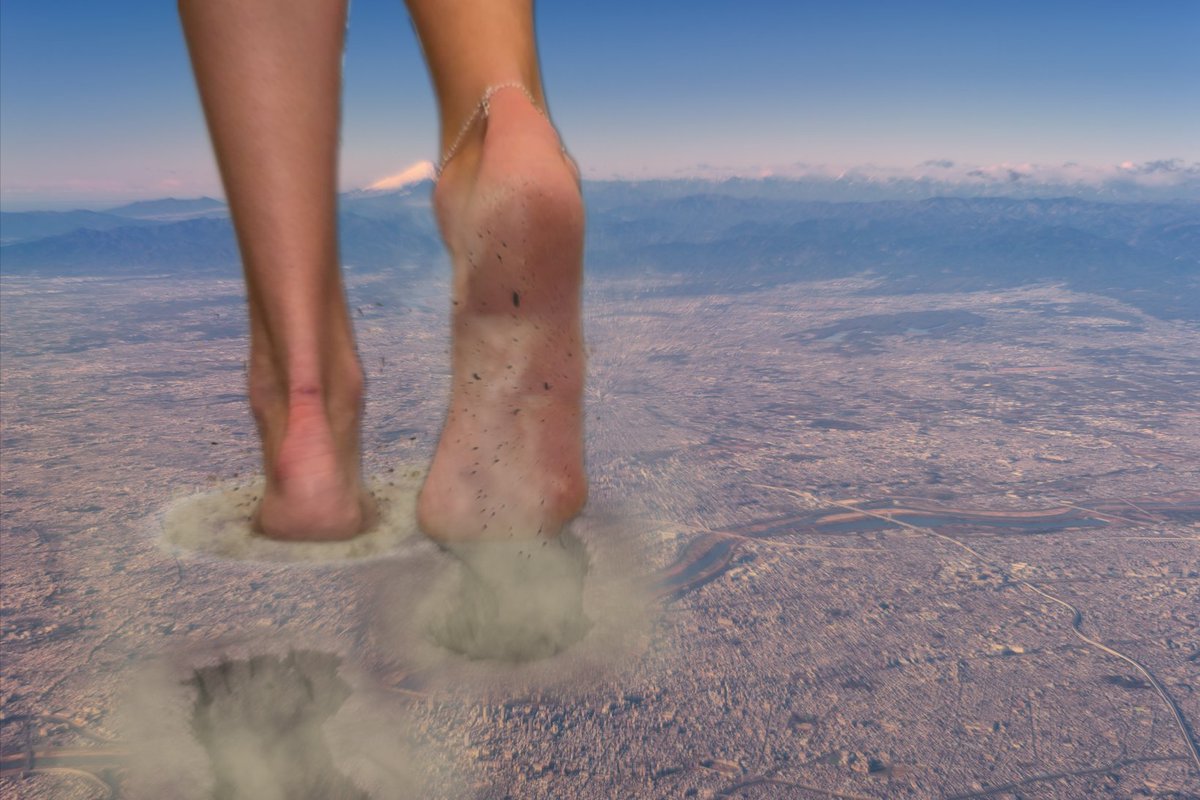 "Where her feet fell, the earth gave way. Towering buildings were reduced to dust in an instant, buried beneath craters hundreds of meters deep—each one a silent monument to her wrath. <a href="/AllieAmazon/">Amazon Allie</a> didn’t just leave footprints… she carved deep scars into the planet."