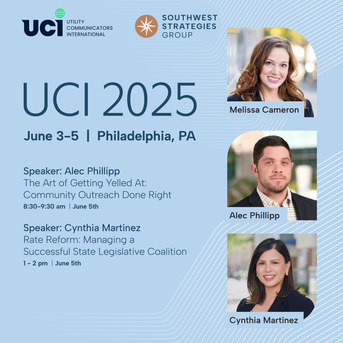 Join us at the Utility Communicators International Conference 2025 at PECO Energy Company Headquarters in Philadelphia, Pennsylvania where our team members will share exclusive insights on the latest trends and innovations shaping utility communication.