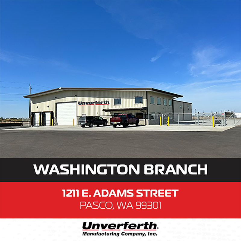 UnverferthMfg's tweet image. 🚜 Exciting news! Unverferth Manufacturing is now in Pasco, WA! 🎉 We're ready to serve the Pacific Northwest with top-quality equipment and support. Stop by or reach out today! #UnverferthManufacturing #PascoWA