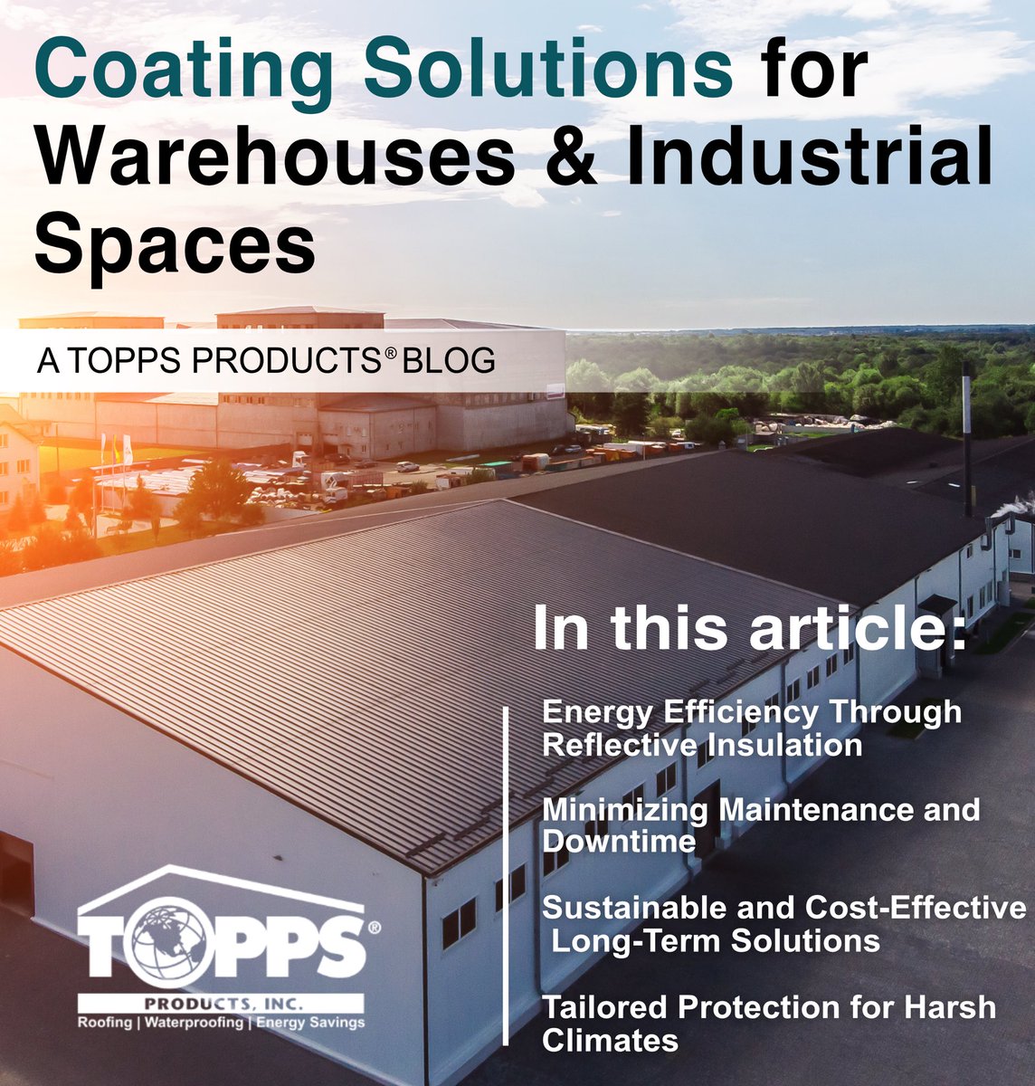 Warehouses face heat, wear, and high energy bills. #ToppsSeal cool roof coating solves it all—efficient, durable and sustainable.

Read the full article: toppsproducts.com/topp-products-… 

#roofing #toppsproducts