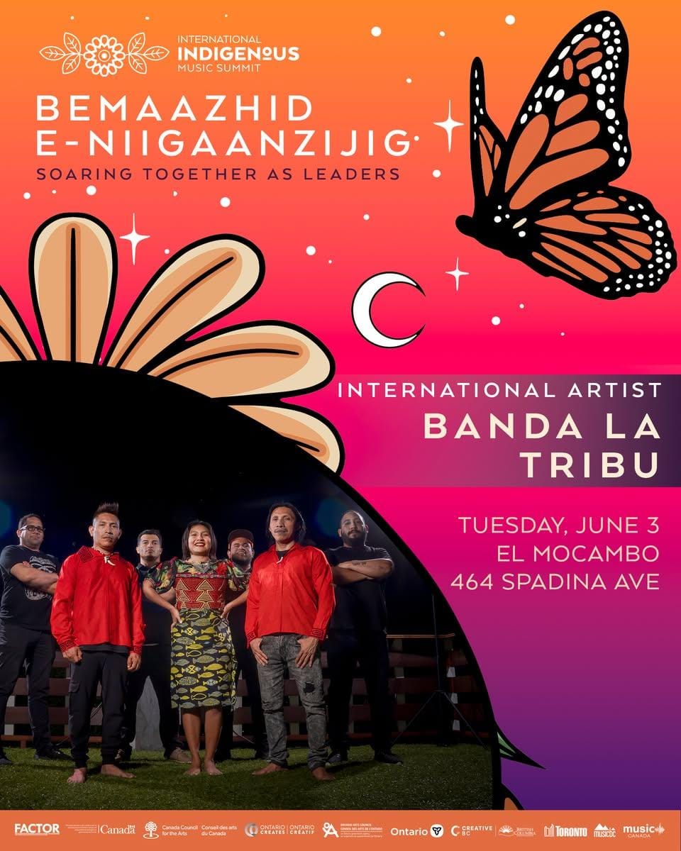 This June 3, feel the power of #BandaLaTribu, an Indigenous Panamanian band at El Mocambo for the 🎶<a href="/IndigMusic/">Indigenous Music Summit</a> 
💫 From Panama to Canada, their music celebrates resilience &amp; identity.
📍 Toronto | El Mocambo
🎤 Banda La Tribu
🎟️ Tickets: indigenousmusicsummit.com