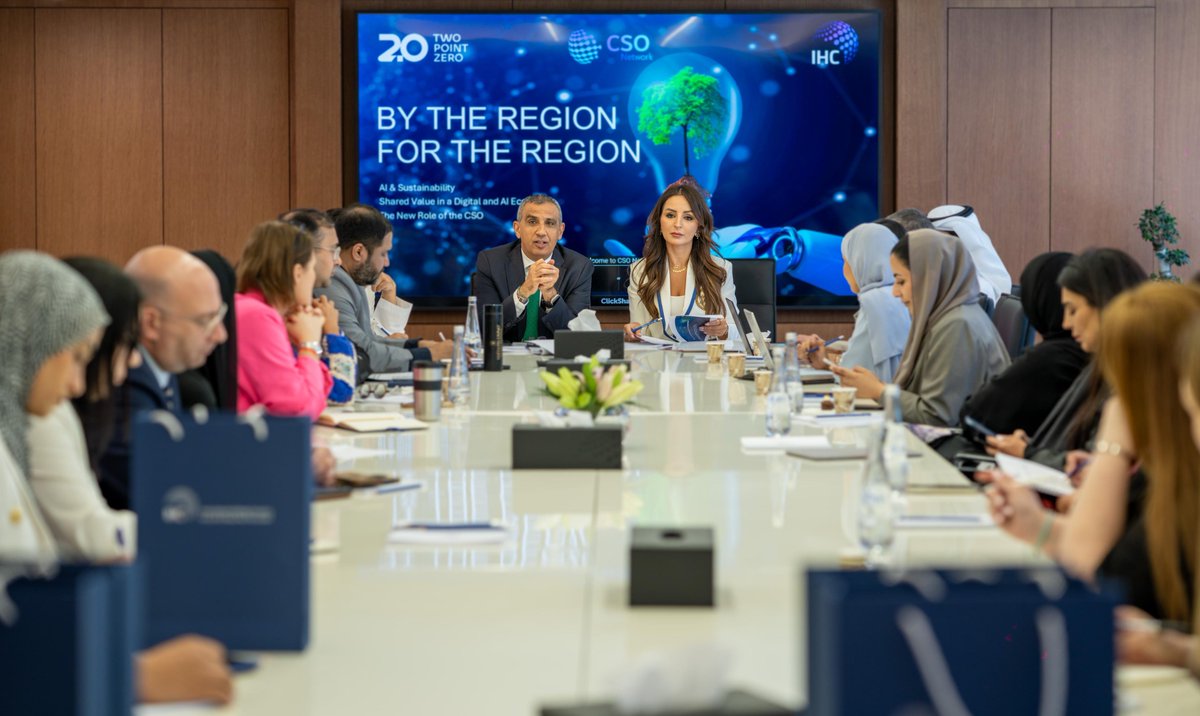 IHC (@ihc__official) on Twitter photo Yesterday, IHC and <a href="/2PointZero_/">2PointZero_Official</a> hosted the UAE’s Chief Sustainability Officers Network (CSO Network) at our headquarters to mark the launch of the IHC AI, Energy, and Sustainability Hub, which included a high-level roundtable session.
The session explored how AI, energy, and Yesterday, IHC and <a href="/2PointZero_/">2PointZero_Official</a> hosted the UAE’s Chief Sustainability Officers Network (CSO Network) at our headquarters to mark the launch of the IHC AI, Energy, and Sustainability Hub, which included a high-level roundtable session.
The session explored how AI, energy, and