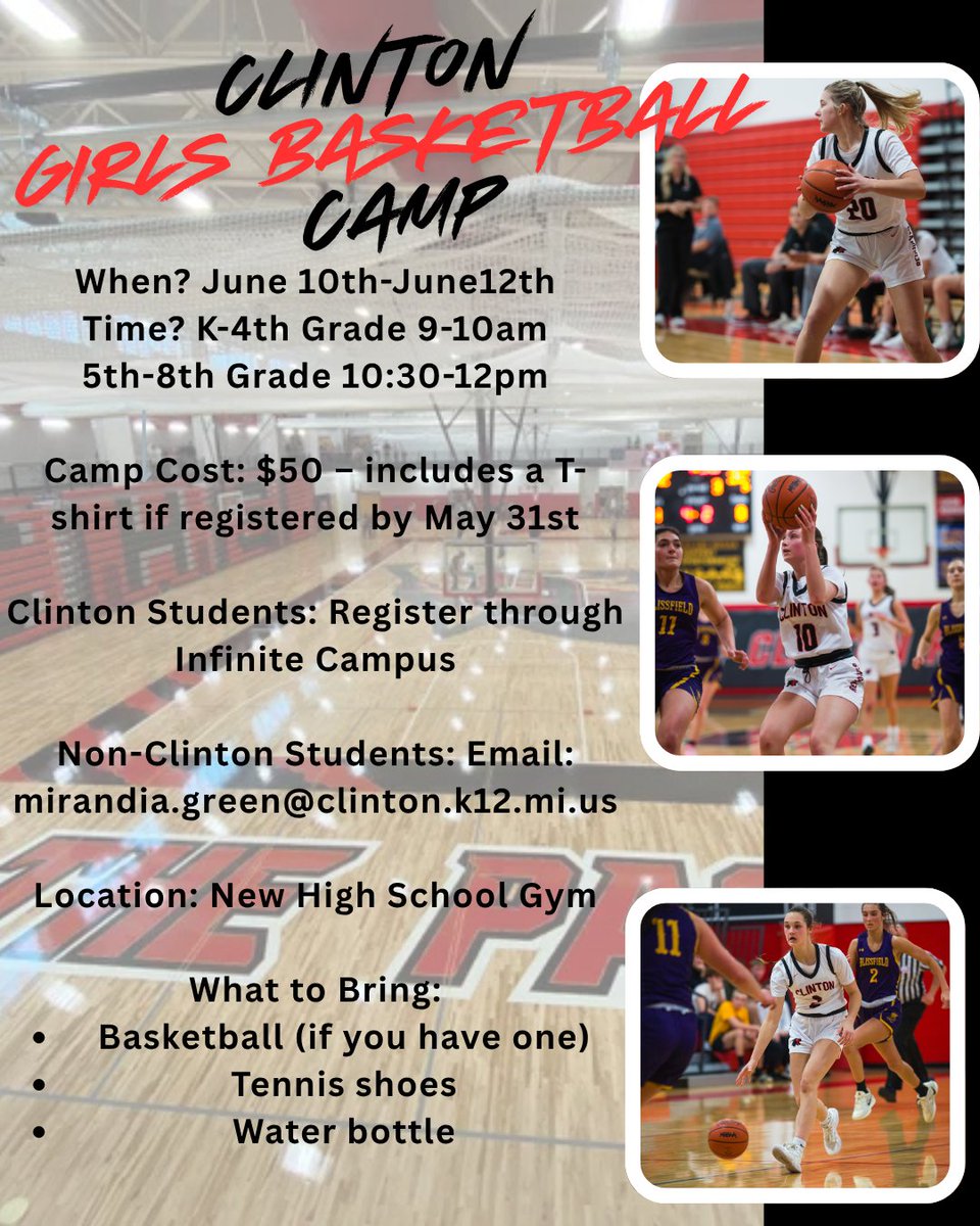 Hope to see you at camp!