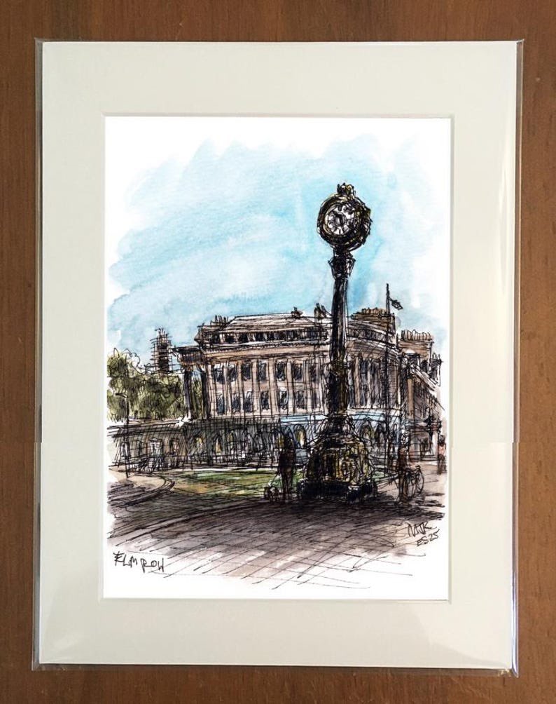 WhereArtI Quiz Answer 26th May. 
Elm Row clock with a scaffold clad Nelson Monument in the background. Linda Bruce wins the prize this week and I will be back on Monday. Mark ES

Prints are available if you like on my etsy shop here:
etsy.com/shop/edinburgh…