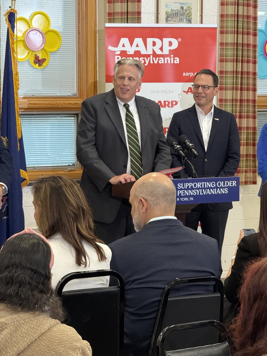 AARPPA's tweet photo. AARP believes PA's Age-Friendly Designation will ignite important partnerships at every level, from our smallest communities to government agencies, and will make Pennsylvania an even better place to live. We congratulate @GovernorShapiro  and look forward to the work ahead. https://t.co/AOZIbnIy9w