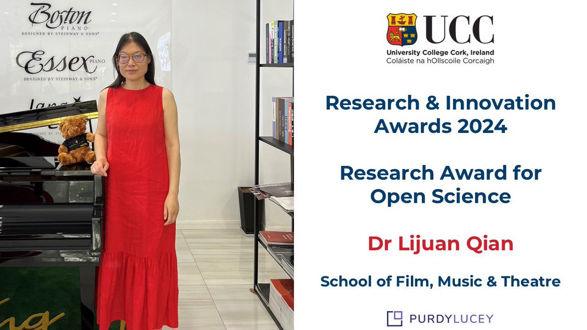 UCC Research (@uccresearch) on Twitter photo The Research Award for Open Science is awarded to Dr Lijuan Qian from <a href="/MusicUCC/">Department of Music, UCC</a>
The ECura project seeks out ways to empower community members to take up new digital technologies to become collectors and curators of their traditional music and dance.
#UCCResearchInnovationAwards The Research Award for Open Science is awarded to Dr Lijuan Qian from <a href="/MusicUCC/">Department of Music, UCC</a>
The ECura project seeks out ways to empower community members to take up new digital technologies to become collectors and curators of their traditional music and dance.
#UCCResearchInnovationAwards