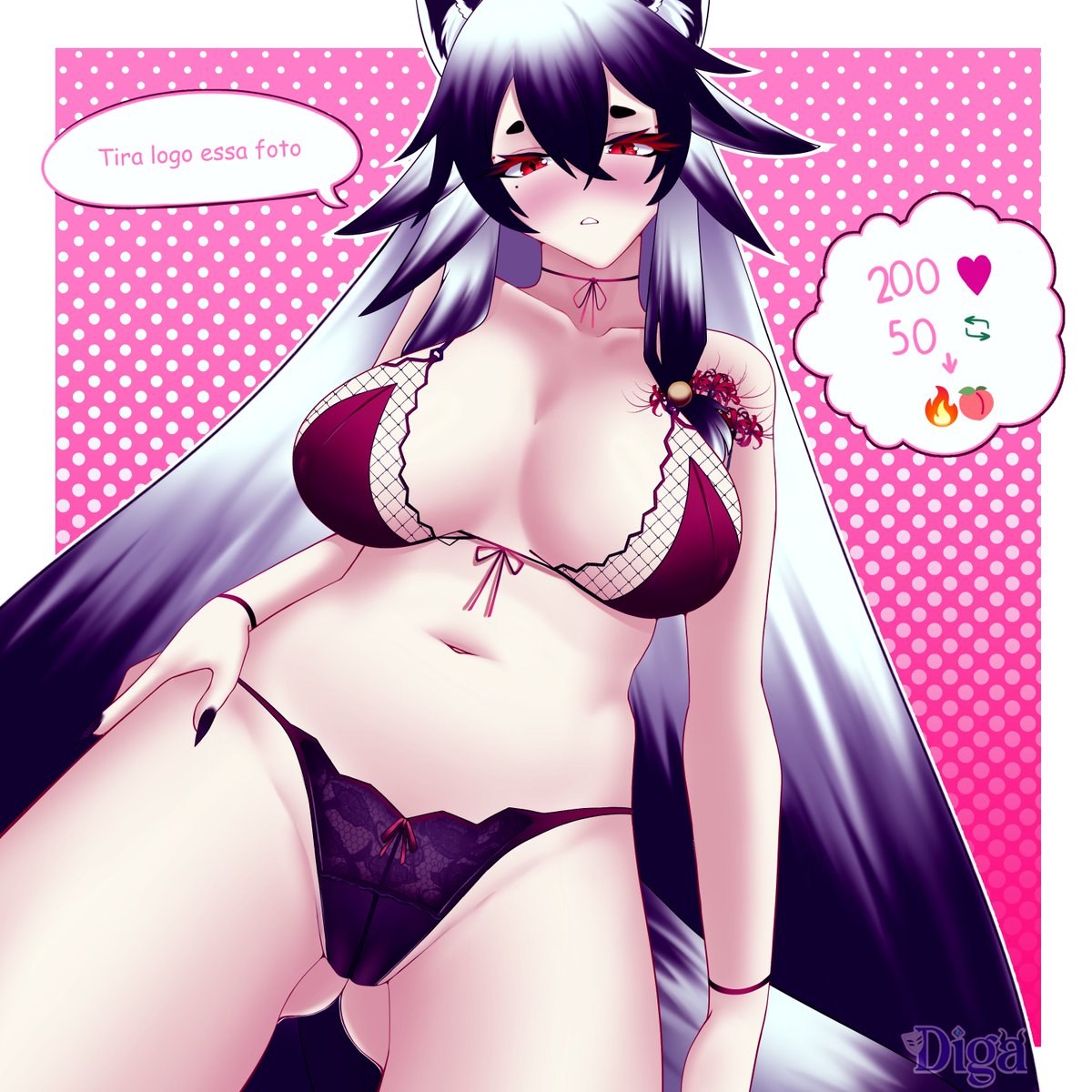 A recompensa por terem apoiado a convencer a <a href="/moshinuki/">Moshi 🦝</a> na última meta! ❤️‍🔥

Agora temos uma nova, posso contar com vocês? Se a gente conseguir, garanto que essa lingerie evapora! Não conta pra ela!!!🤫 #eronuki