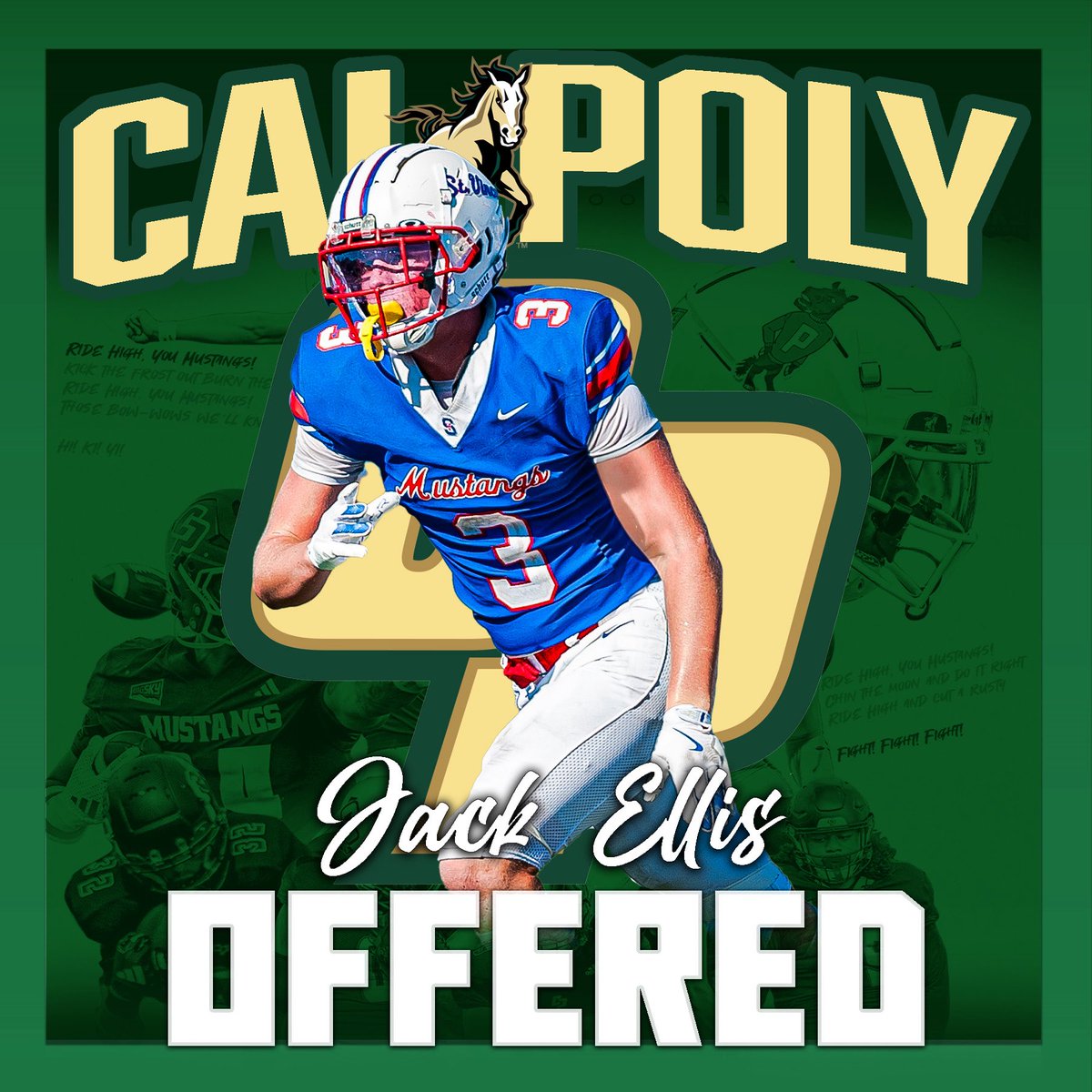 St. Vincent de Paul College Prep Football (@svhs_fb) on Twitter photo Congratulations to <a href="/jack_ellis3_/">Jack Ellis</a> for receiving an offer from Cal Poly!
<a href="/calpolyfootball/">Cal Poly Football</a> | <a href="/coachjmusky/">Joey Muscarella</a> <a href="/CoachWulff/">Paul Wulff</a> <a href="/WPlemons/">Will Plemons</a> <a href="/coach_rosy/">Timm Rosenbach</a> <a href="/CoachTSturdy/">Todd Sturdy</a> Congratulations to <a href="/jack_ellis3_/">Jack Ellis</a> for receiving an offer from Cal Poly!
<a href="/calpolyfootball/">Cal Poly Football</a> | <a href="/coachjmusky/">Joey Muscarella</a> <a href="/CoachWulff/">Paul Wulff</a> <a href="/WPlemons/">Will Plemons</a> <a href="/coach_rosy/">Timm Rosenbach</a> <a href="/CoachTSturdy/">Todd Sturdy</a>