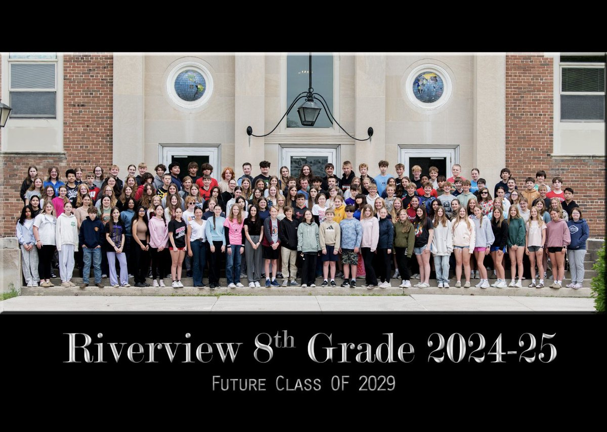 Congratulations to the Riverview Middle School Class of 2025! Their futures are bright! Special thanks to Leslie Kleinhans-Blad! #RiverviewMS #Classof2025 <a href="/plymouthschools/">plymouthschools</a>