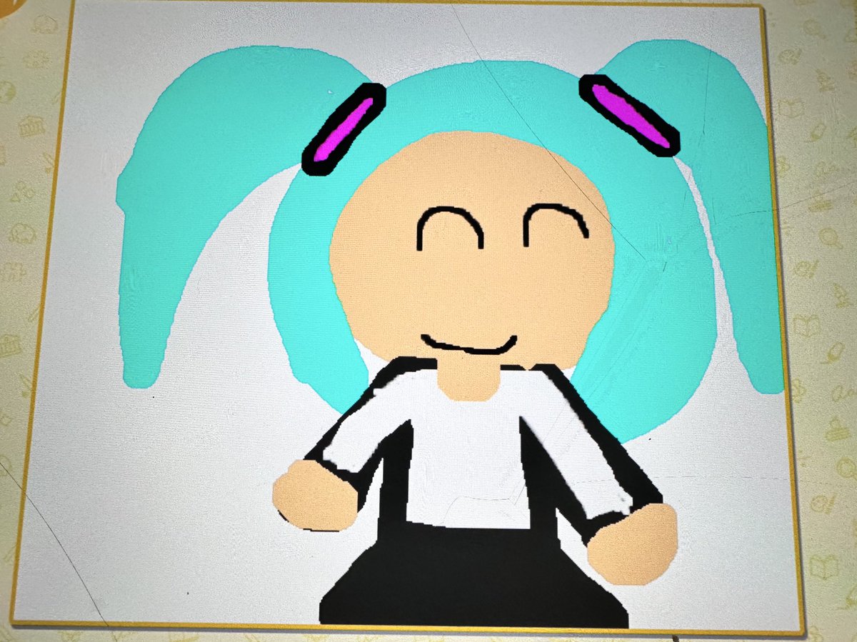 My 5yo drew Hatsune Miku